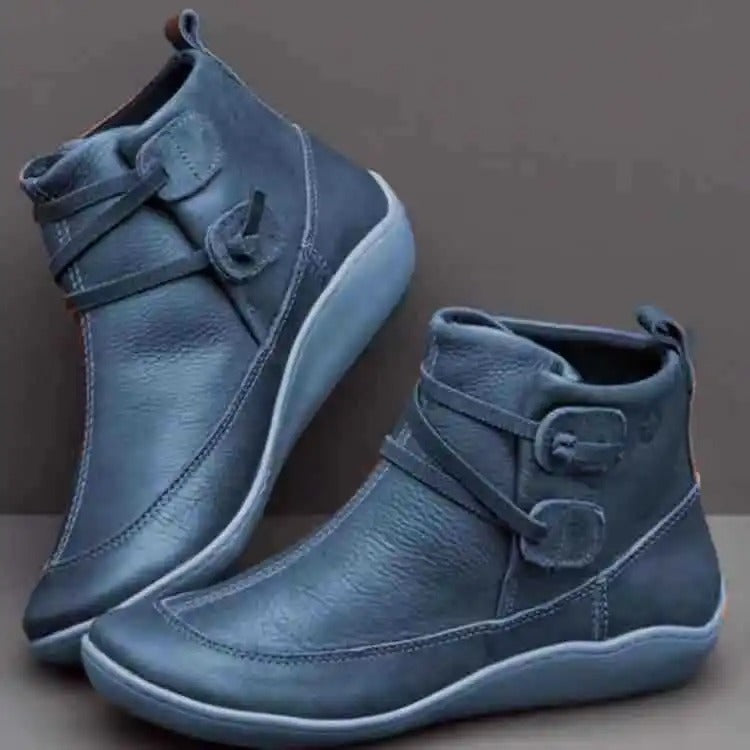 Damen wasserdichte Stiefeletten mit Slip-On