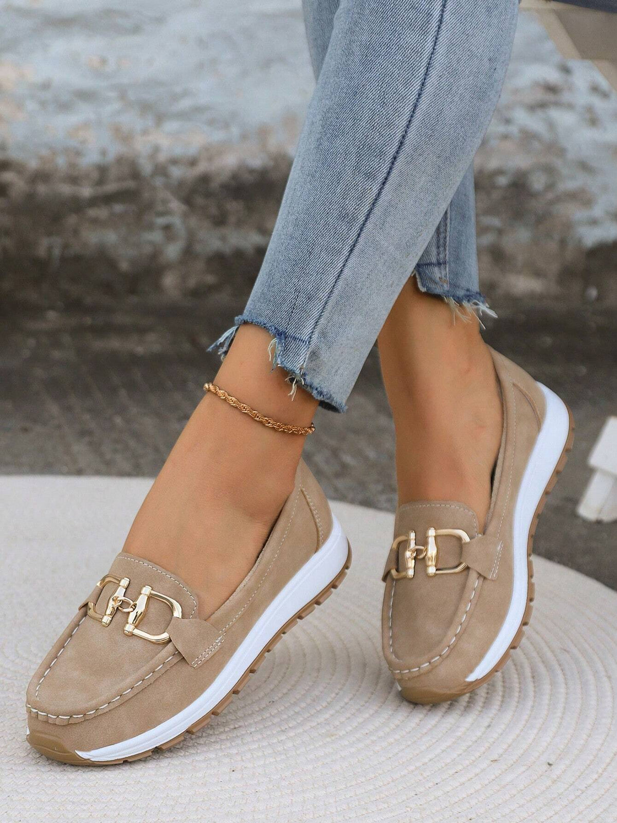 Damen Loafer mit rutschfester Sohle