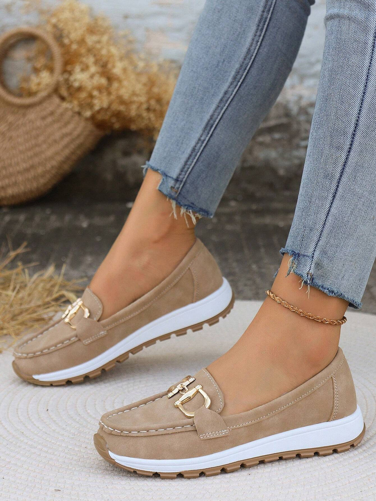 Damen Loafer mit rutschfester Sohle