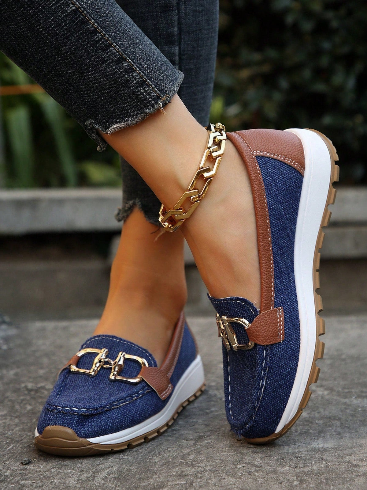 Damen Loafer mit rutschfester Sohle