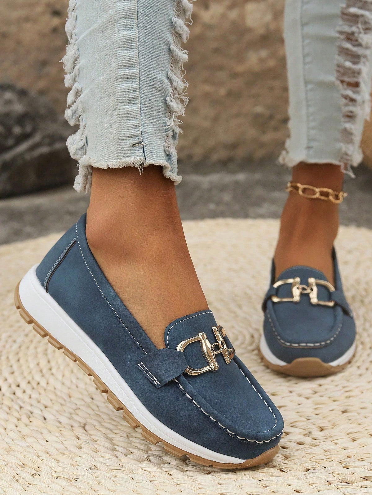 Damen Loafer mit rutschfester Sohle