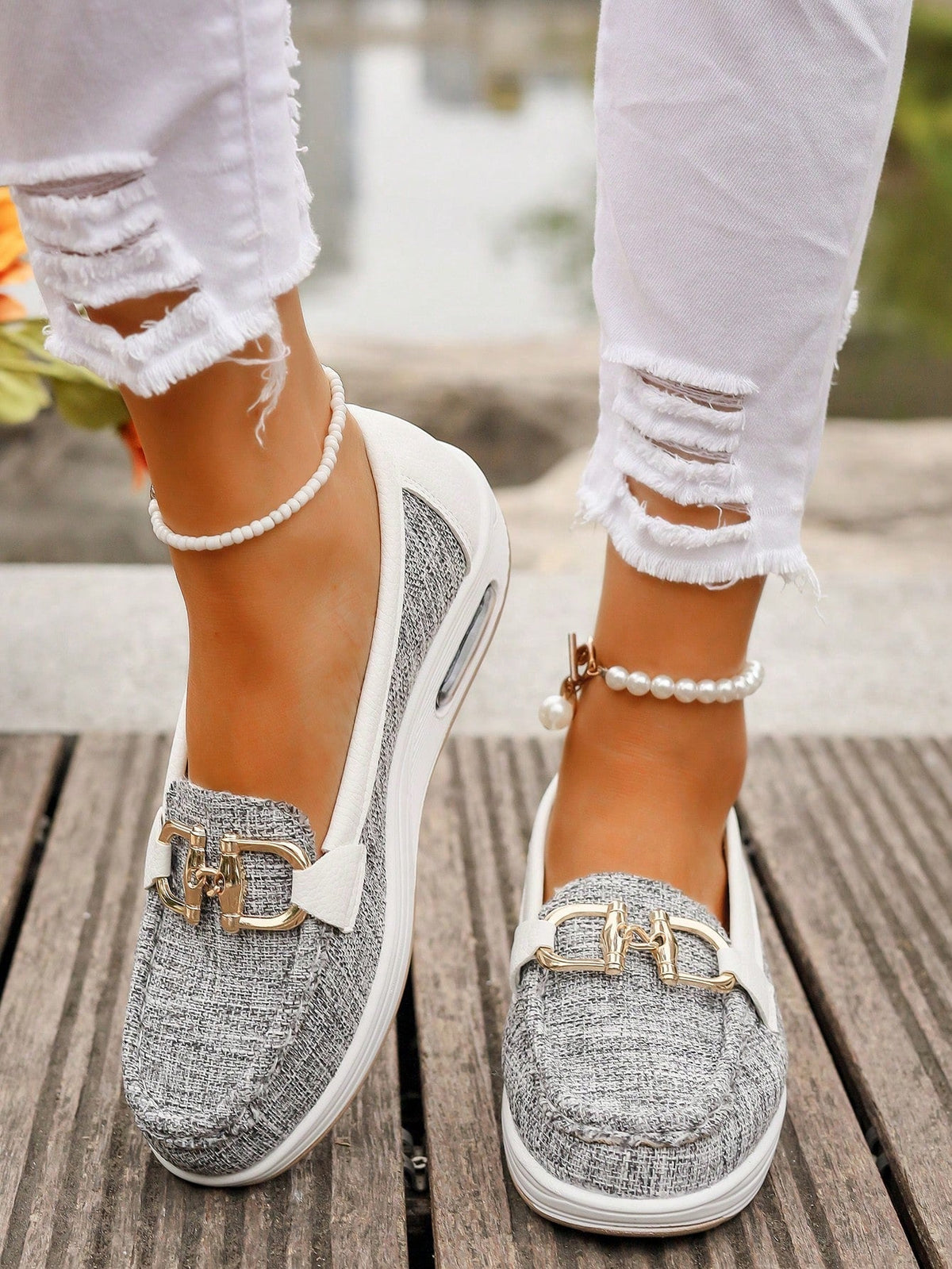 Damen Loafer mit rutschfester Sohle