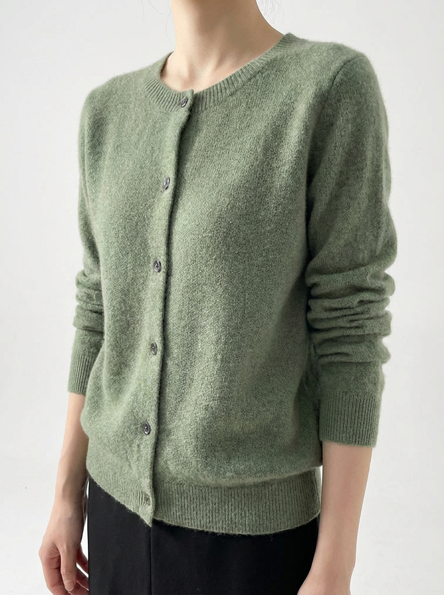 Damen Strickjacke mit Raglanärmeln in lockerer Passform