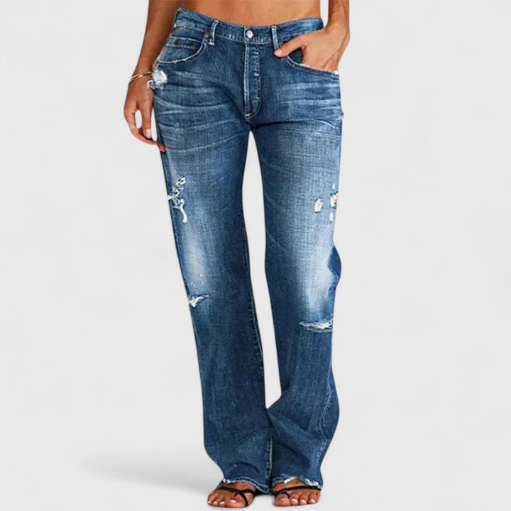 Damen Wide-Leg Jeans mit Stretch