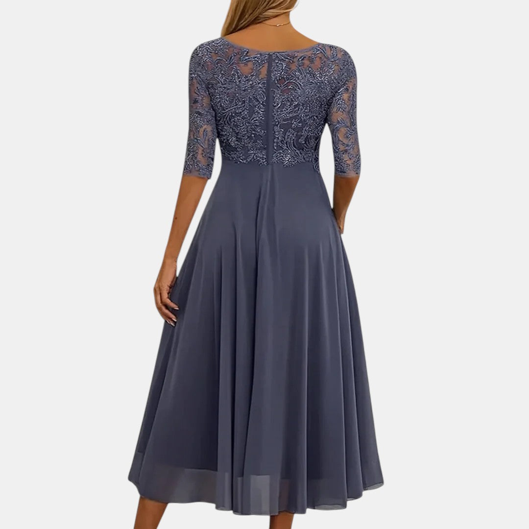 Damen Spitzenkleid mit figurbetonter Passform