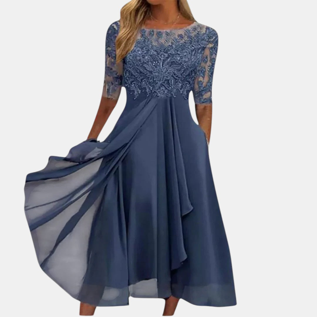 Damen Spitzenkleid mit figurbetonter Passform