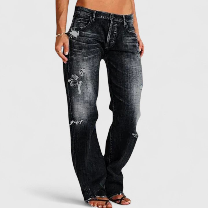 Damen Wide-Leg Jeans mit Stretch