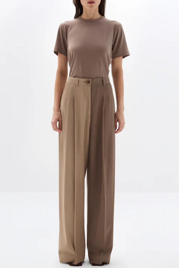 Damen Oversized-Blazer-Set mit Weitbein-Hose