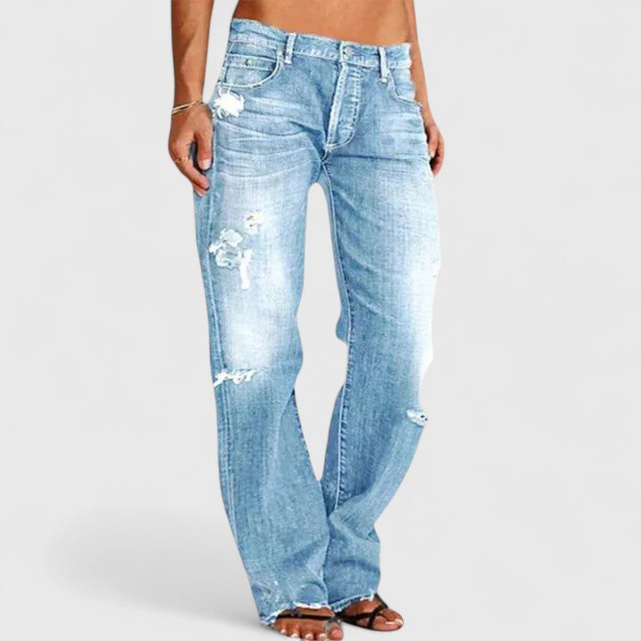 Damen Wide-Leg Jeans mit Stretch