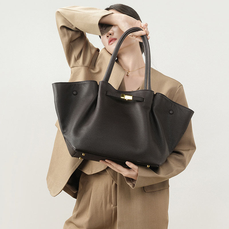 Damen Tote Bag mit Magnetverschluss und Innenfächern