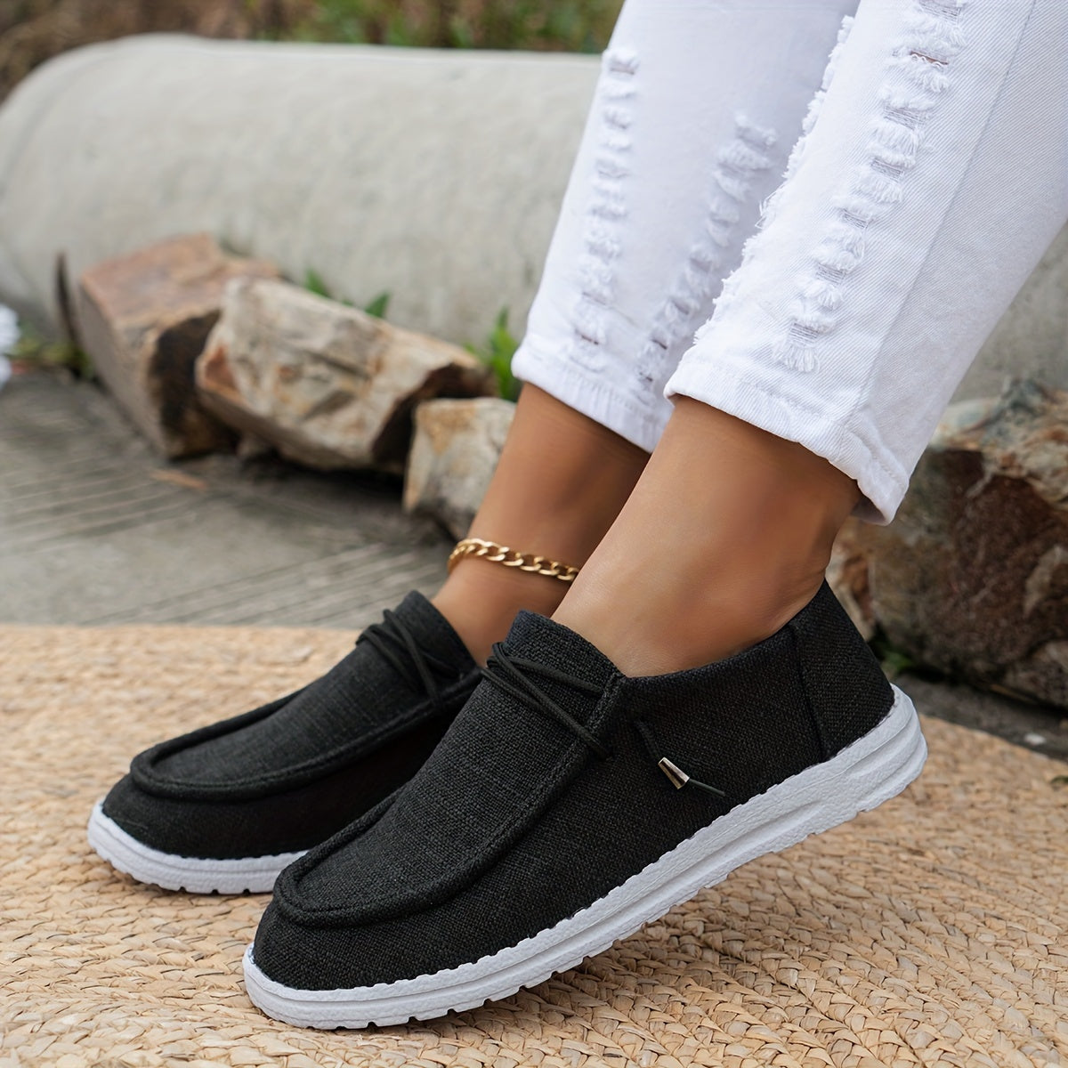 Damen leichte Sneaker mit rutschfester Sohle