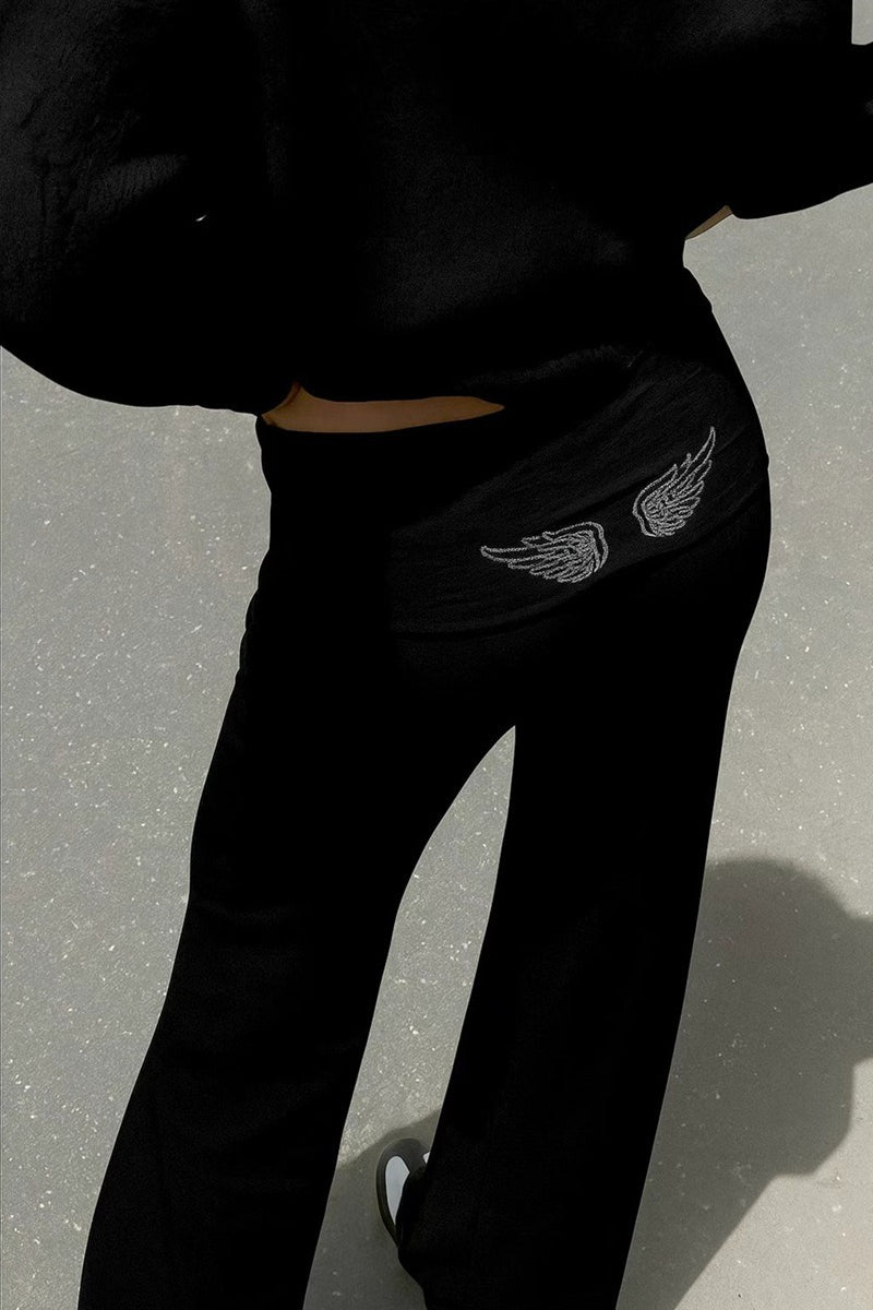 Damen Hoodie mit Pailletten und langen Ärmeln
