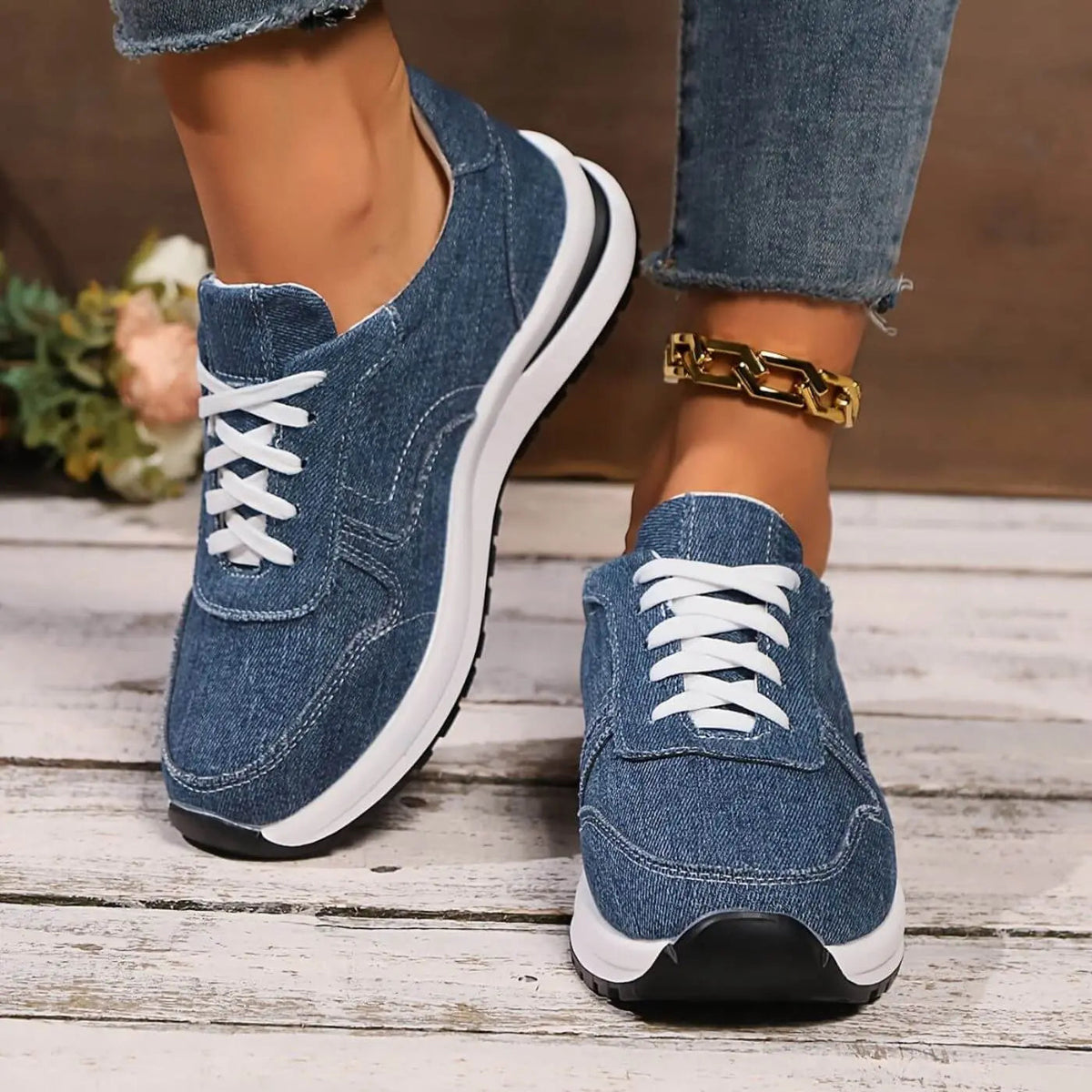 Damen leichte Komfortschuhe ohne Schnürung