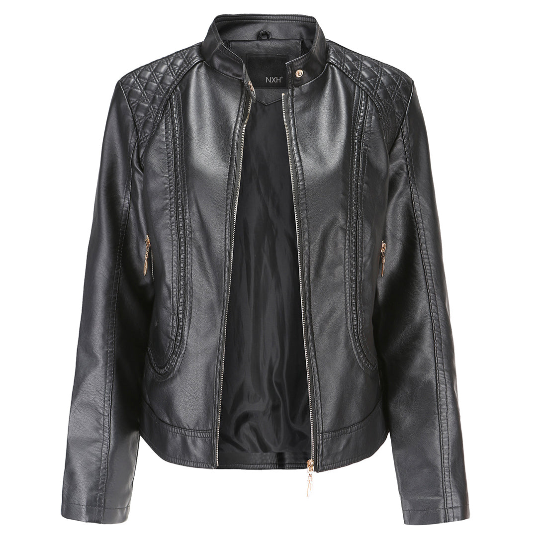 Damen Jacke mit Stehkragen und Reißverschluss