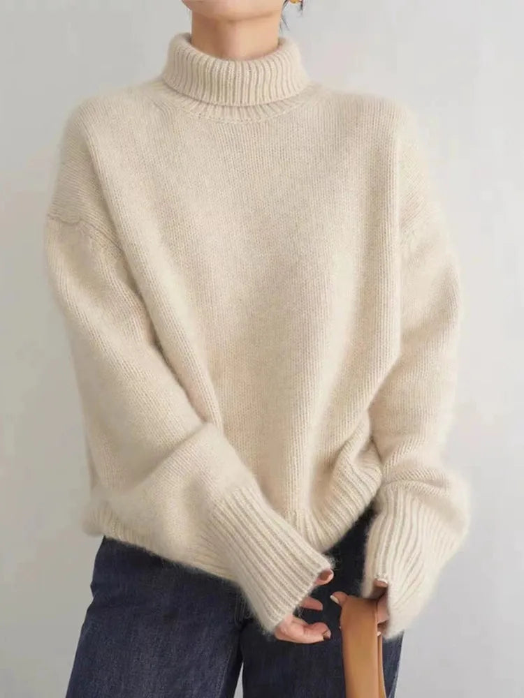 Damen Rollkragenpullover aus Cashmere
