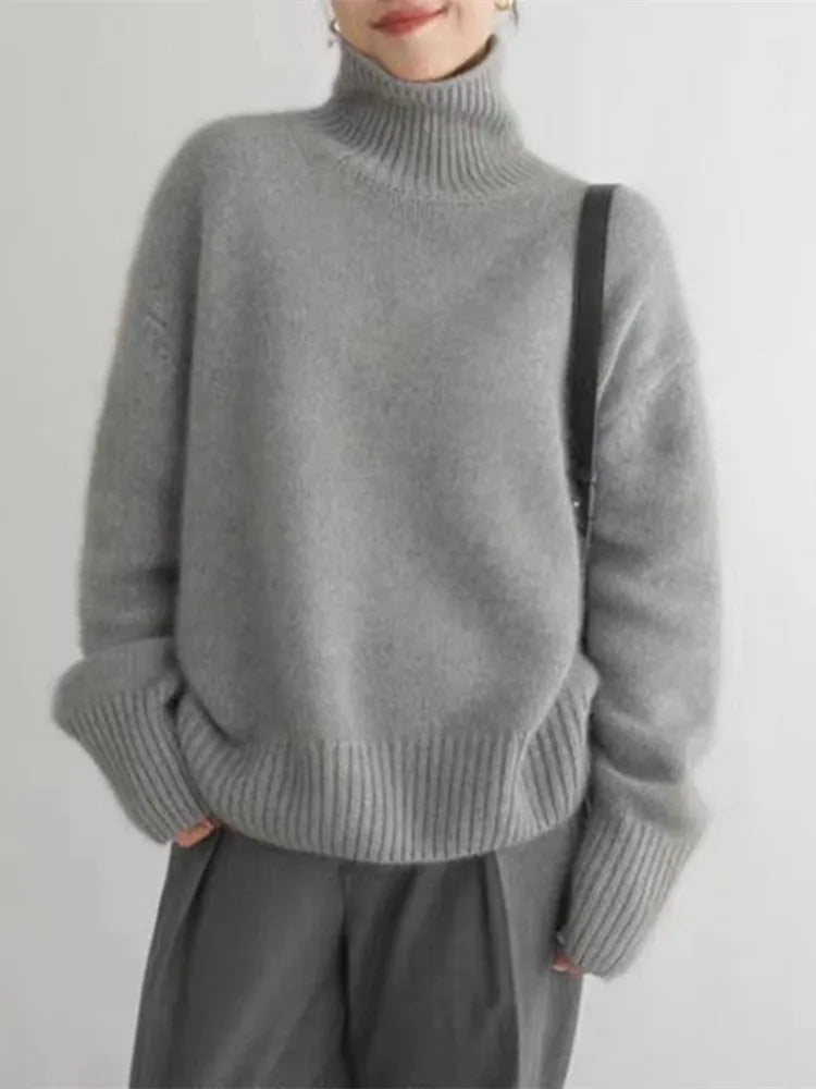 Damen Rollkragenpullover aus Cashmere