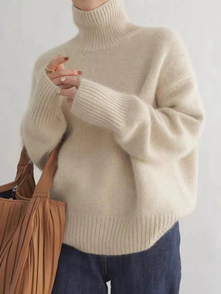 Damen Rollkragenpullover aus Cashmere