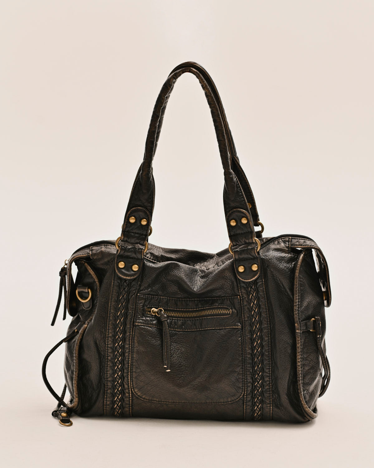 Damen Handtasche mit zwei Henkeln und Schulterriemen