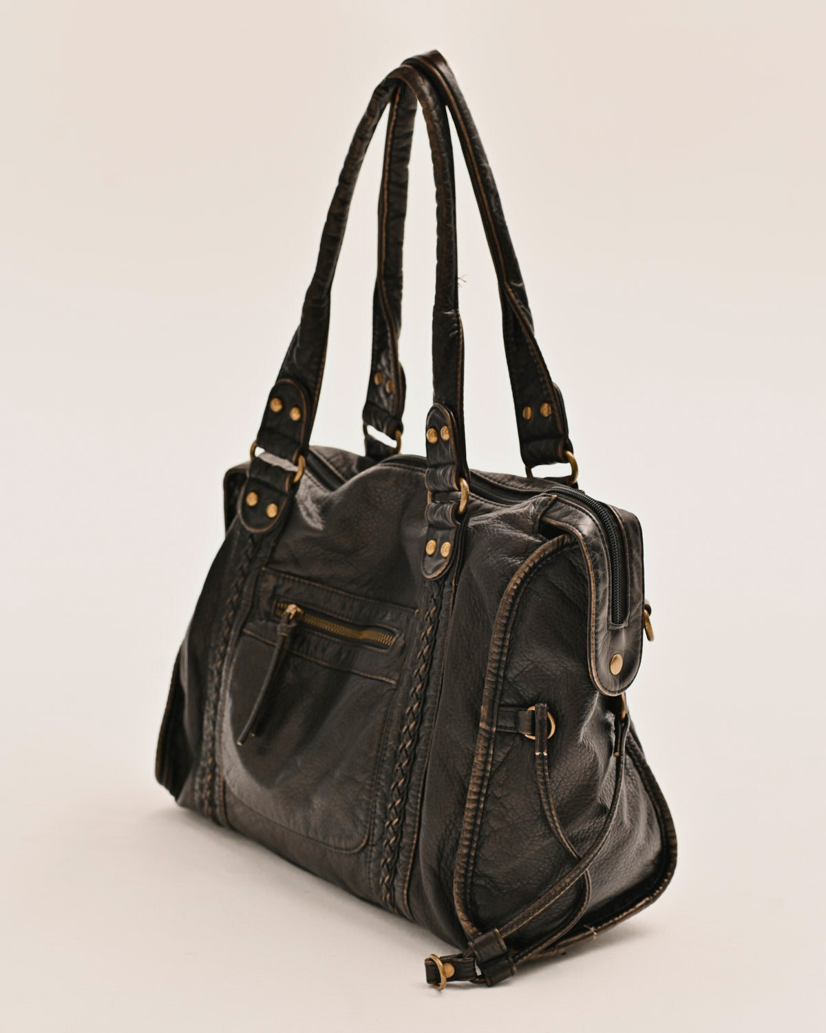 Damen Handtasche mit zwei Henkeln und Schulterriemen
