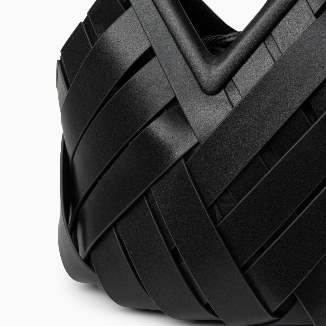 Damen Handtasche mit Flecht-Design und Dreieckshenkel