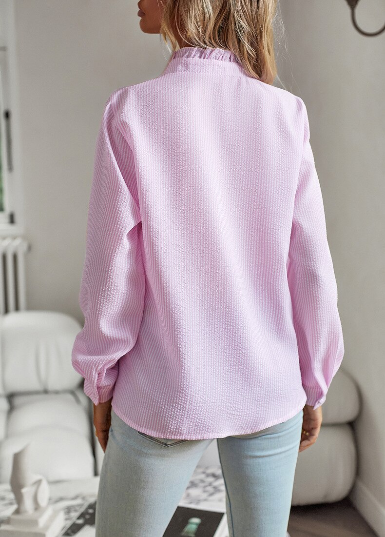 Damen Baumwollbluse mit lockerer Passform
