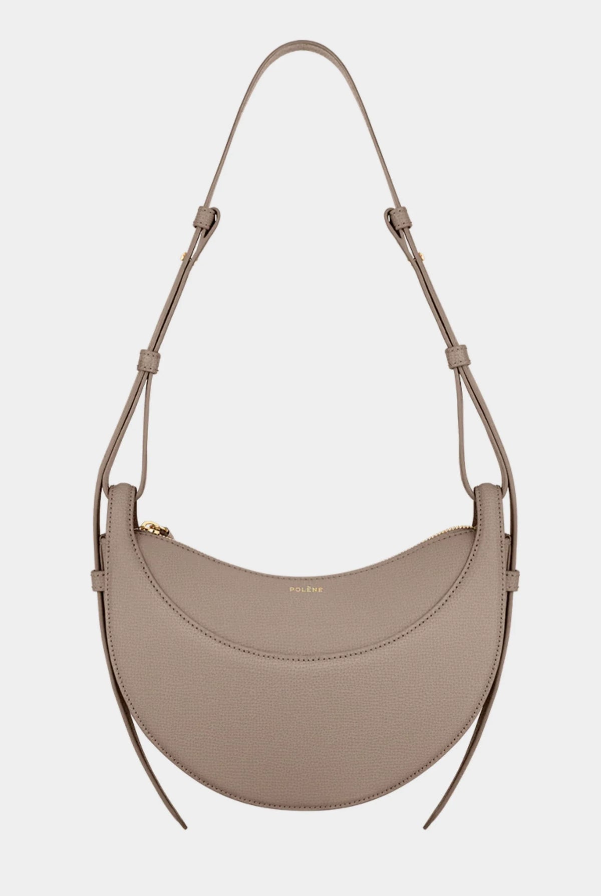 Damen Handtasche mit Halbmond-Design und Reißverschluss