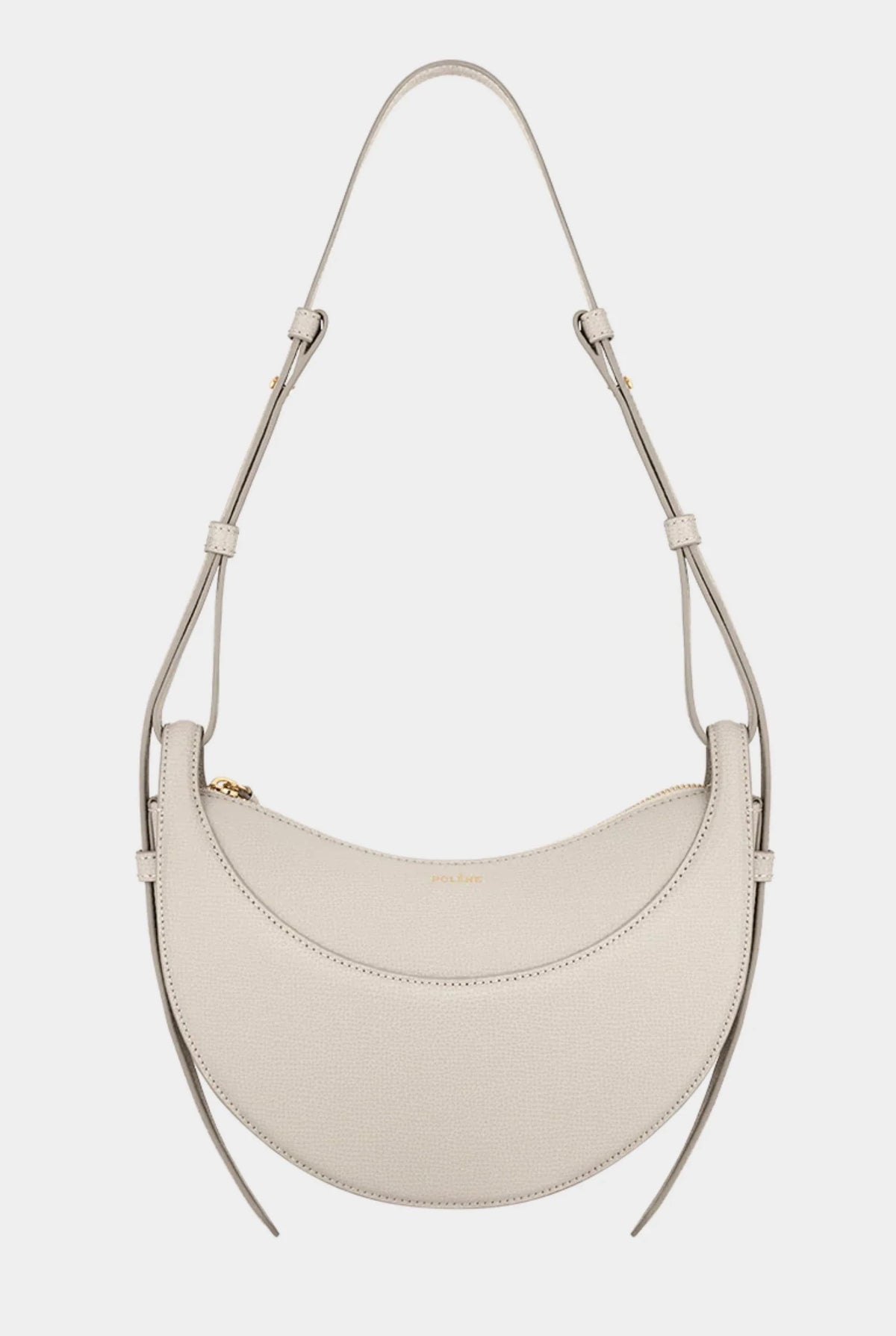 Damen Handtasche mit Halbmond-Design und Reißverschluss
