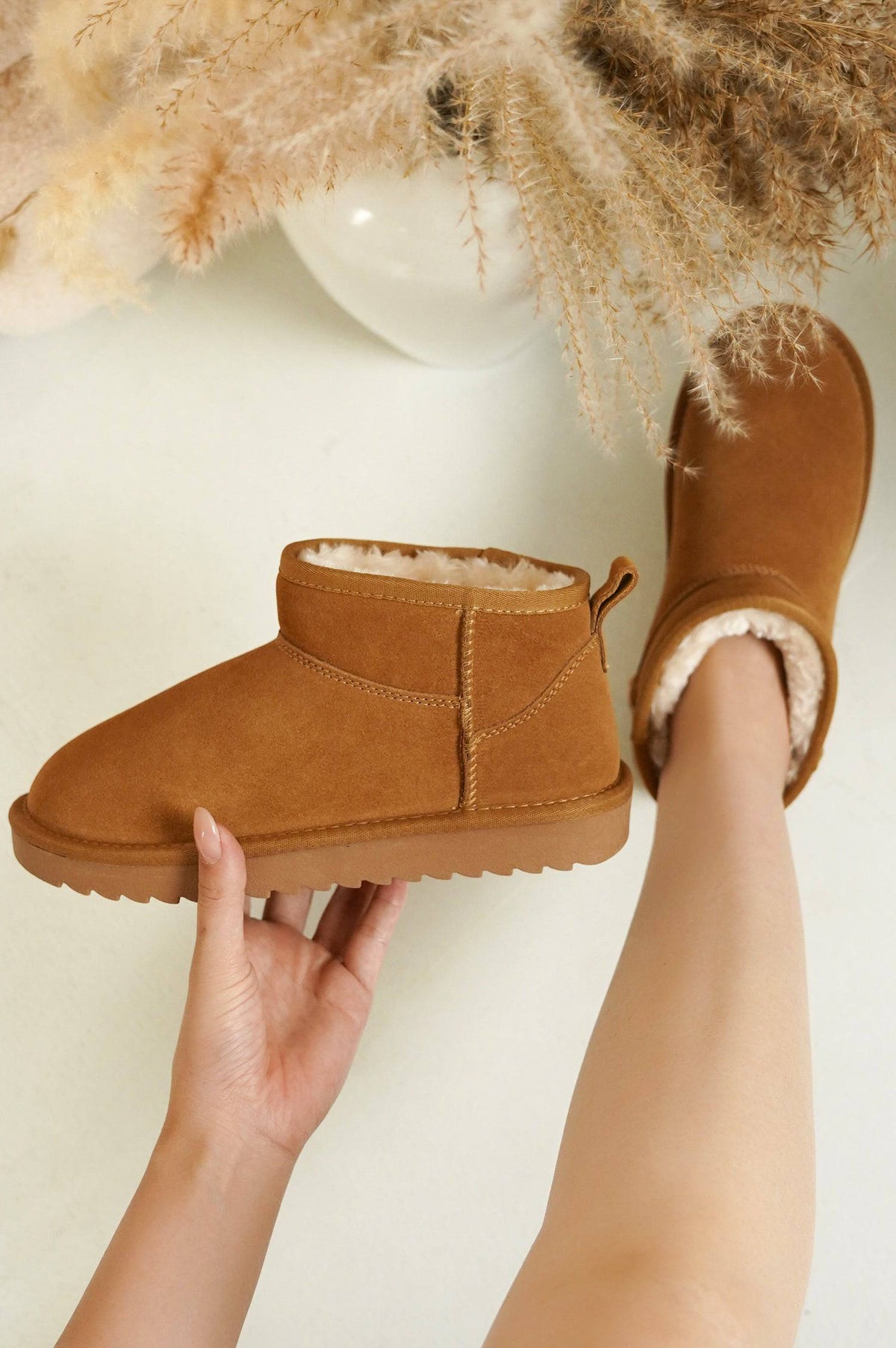 Damen wasserabweisende Winterstiefeletten mit warmem Innenfutter