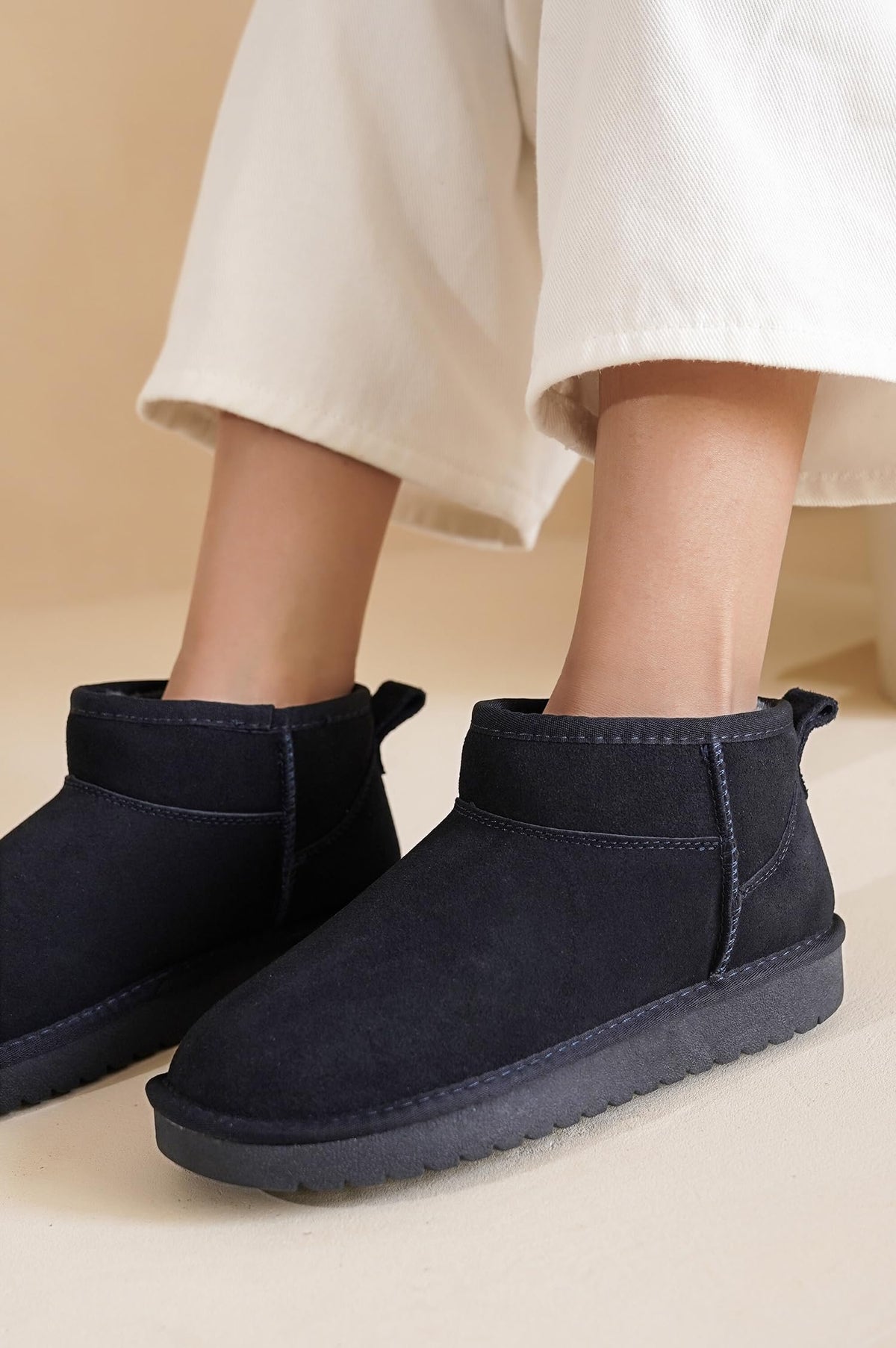 Damen wasserabweisende Winterstiefeletten mit warmem Innenfutter