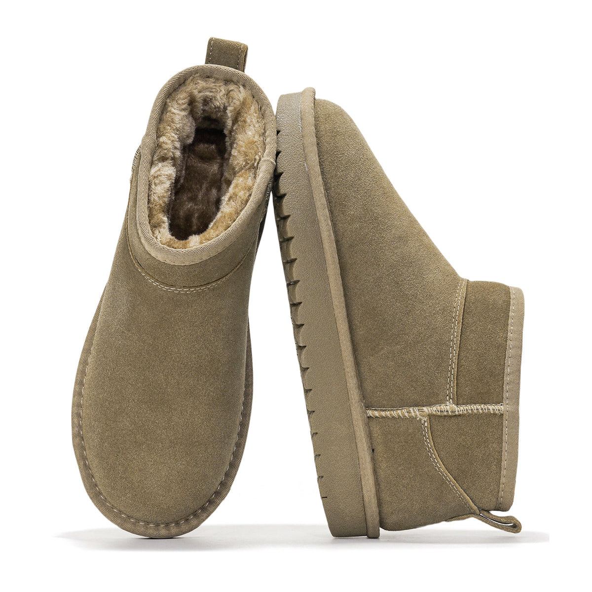 Damen wasserabweisende Winterstiefeletten mit warmem Innenfutter