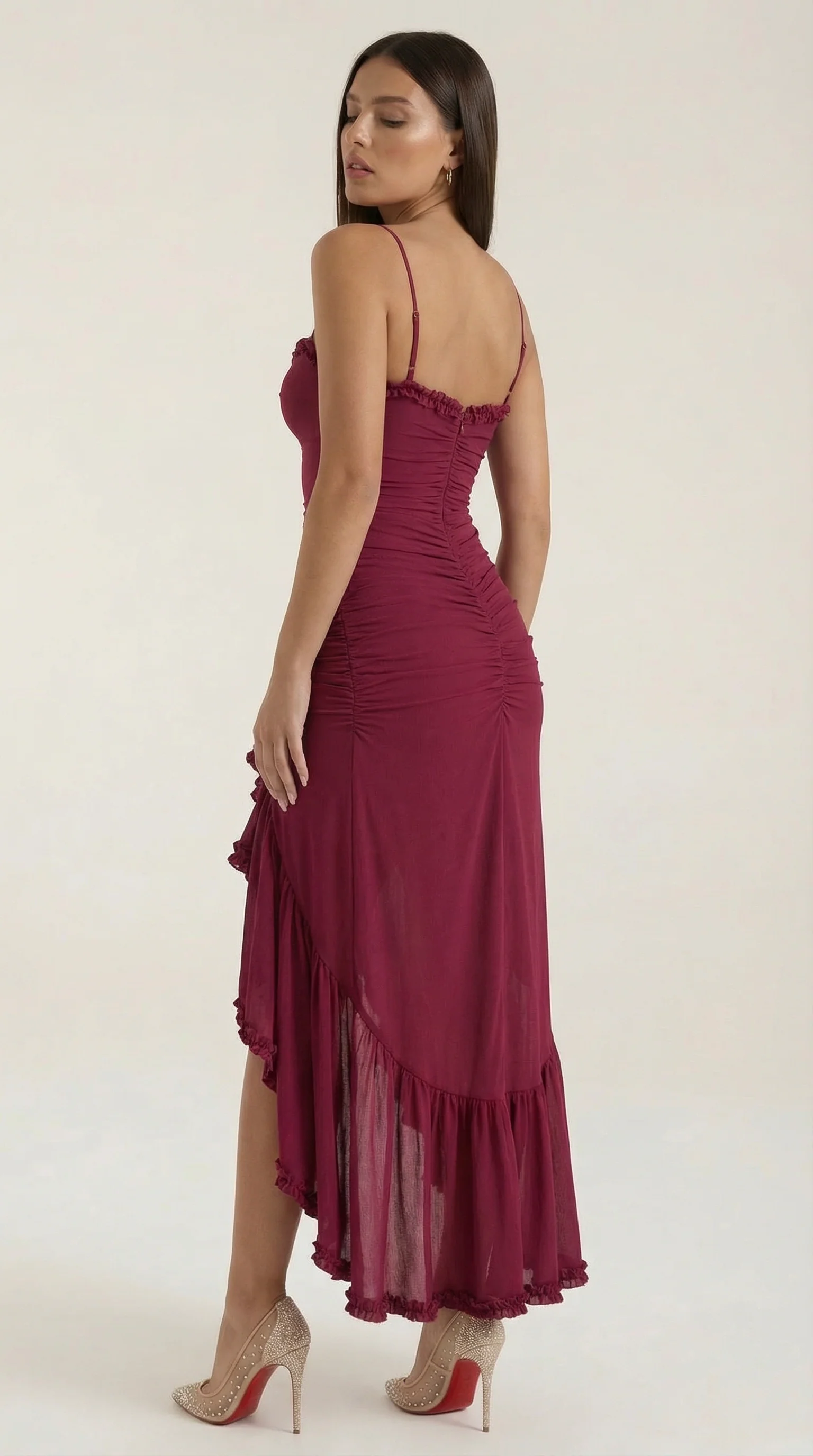 Damen Elegantes Midikleid Phoebe