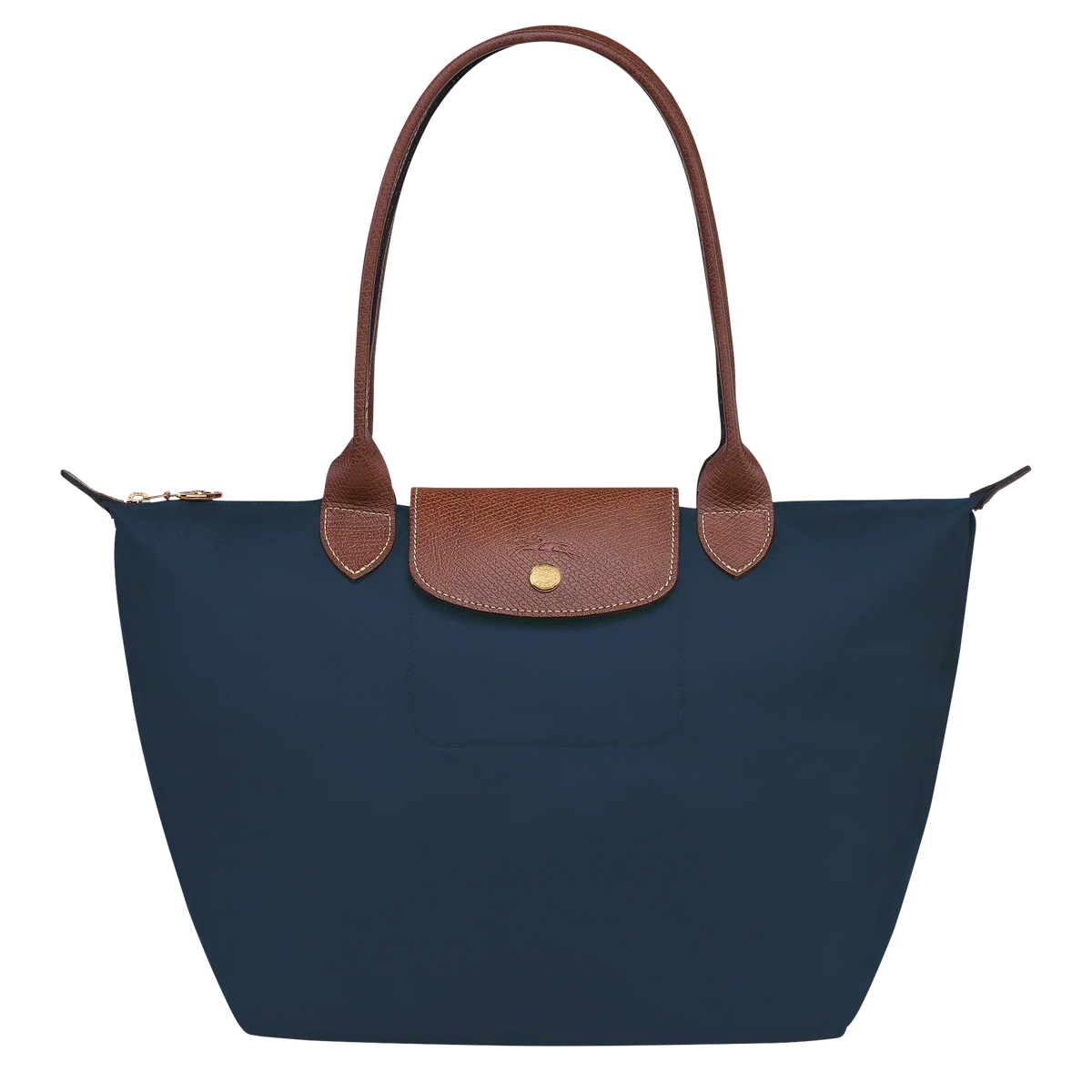 Damen faltbare Nylon Tote Bag in Marineblau
