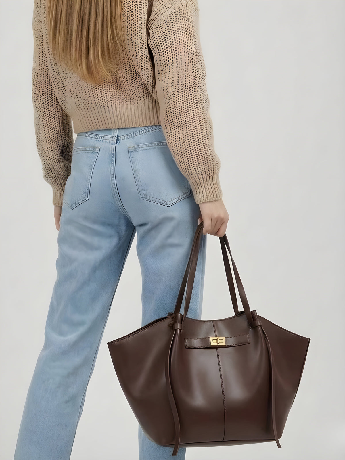 Damen weiche Tote Bag mit geräumigem Hauptfach