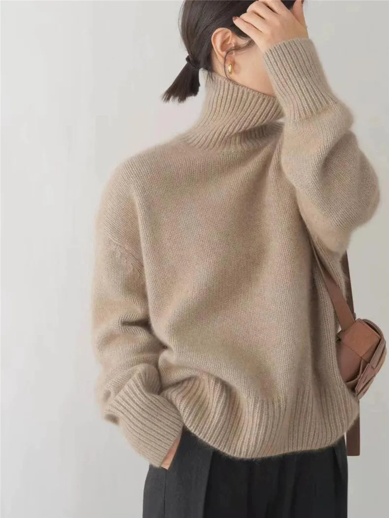 Damen Rollkragenpullover aus Cashmere