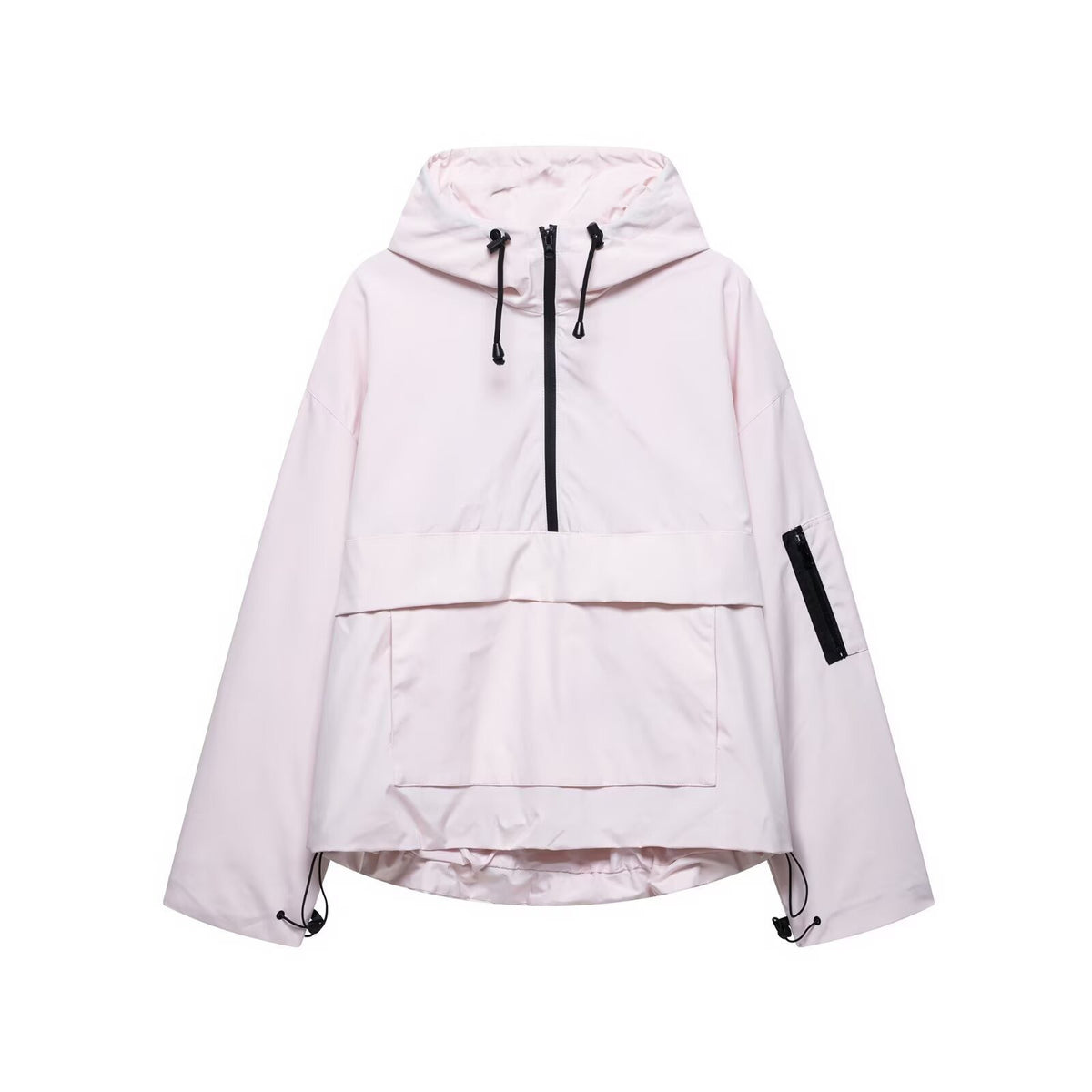 Damen Regenjacke mit Kapuze und Reißverschluss