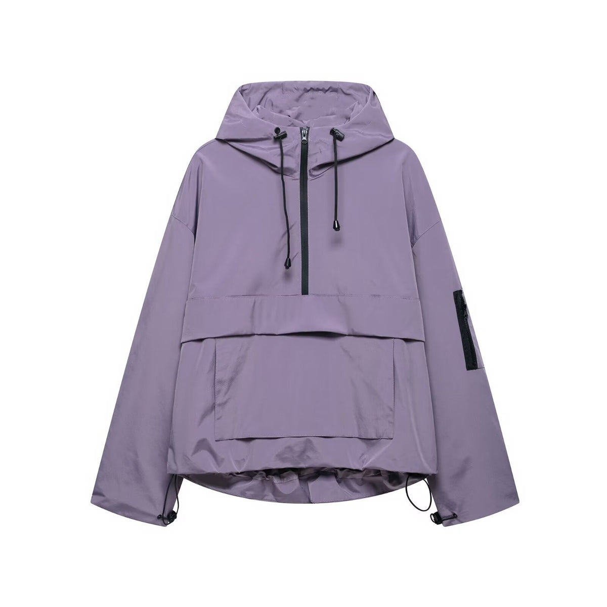 Damen Regenjacke mit Kapuze und Reißverschluss