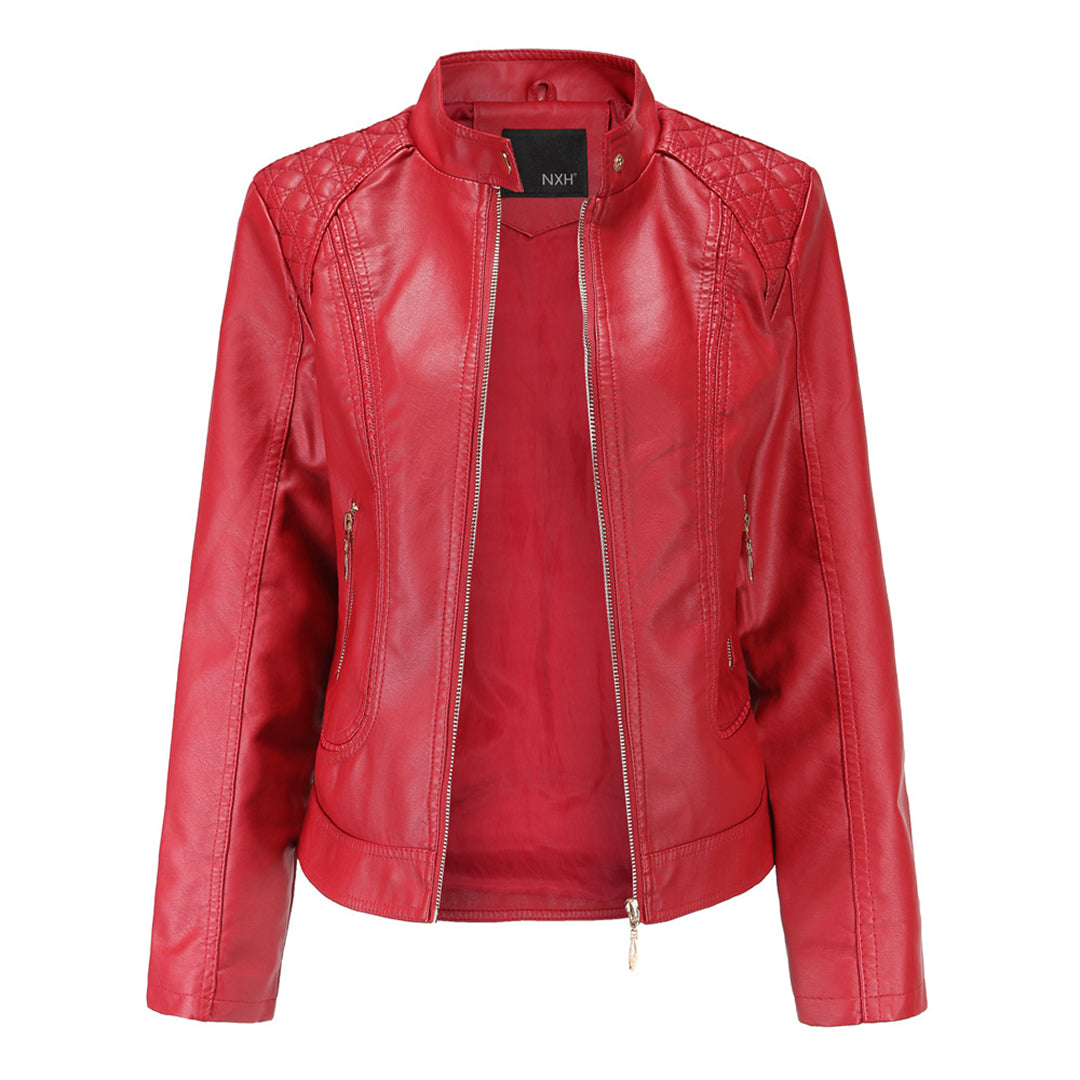 Damen Jacke mit Stehkragen und Reißverschluss
