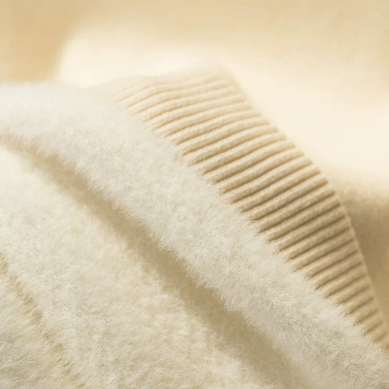 Damen figurbetonter Pullover mit Stehkragen