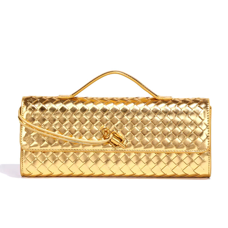 Damen leichte Clutch mit Flecht-Design