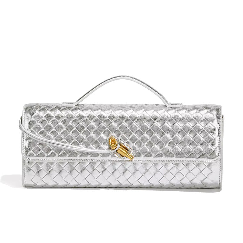Damen leichte Clutch mit Flecht-Design
