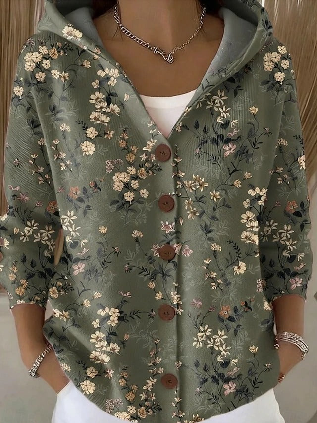 Damen warme lange Strickjacke