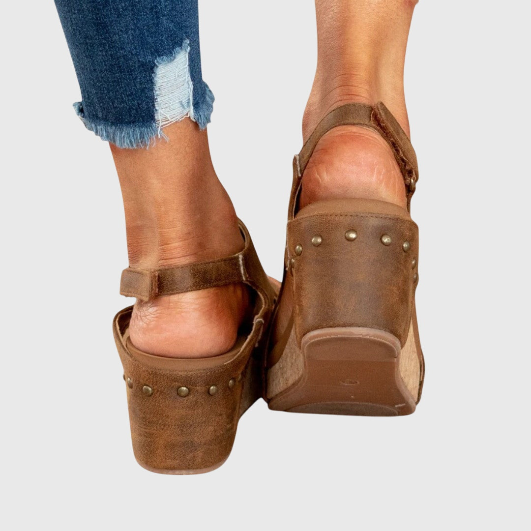 Damen Keilsandalen mit verstellbarer Spange
