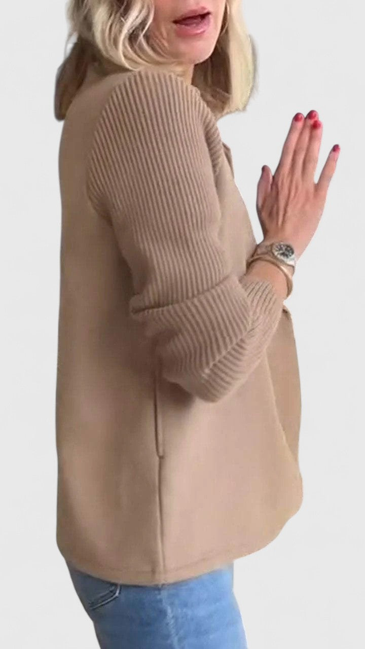 Damen doppelreihiger Blazer mit Reverskragen