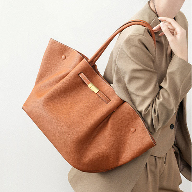 Damen Tote Bag mit Magnetverschluss und Innenfächern