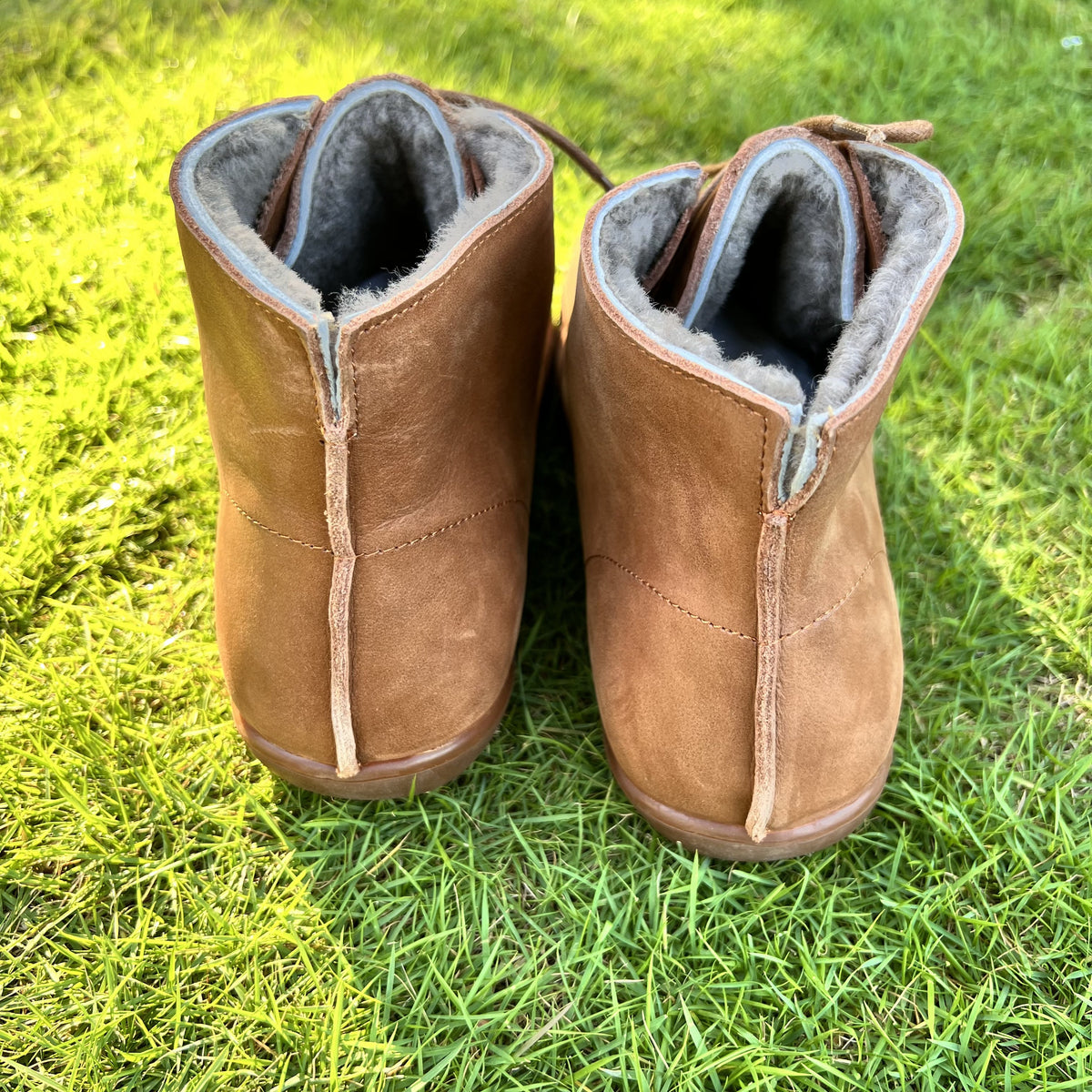 Damen Schnürstiefeletten mit Rundkappe im Retro-Stil