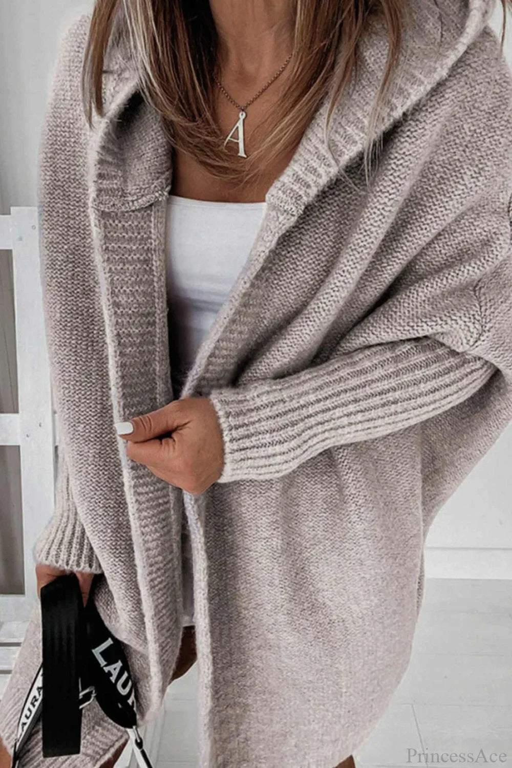 Damen Strickjacke mit Reverskragen und Farbblock-Muster
