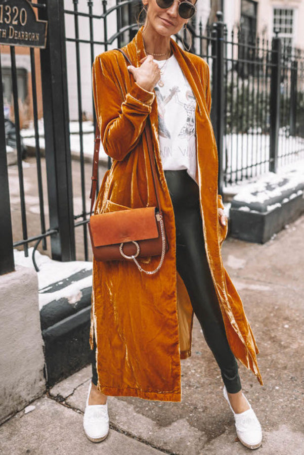 Damen Kimono-Mantel aus Samt