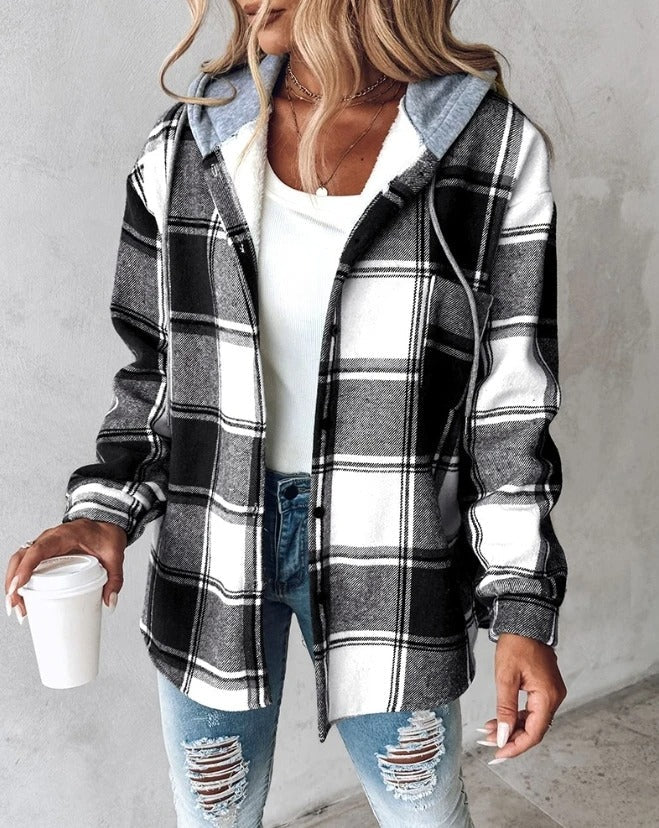 Damen Hoodie mit Kordelzug und Kängurutasche