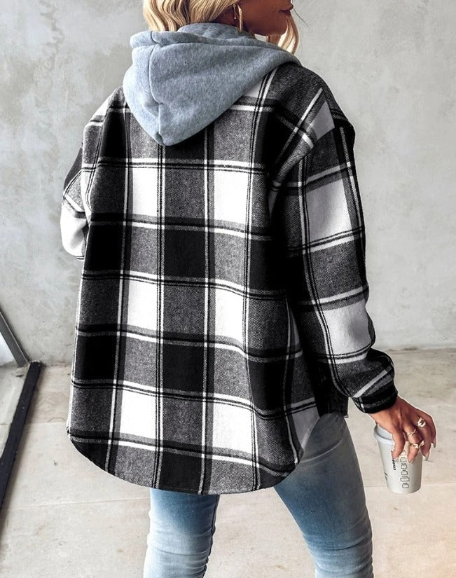 Damen Hoodie mit Kordelzug und Kängurutasche