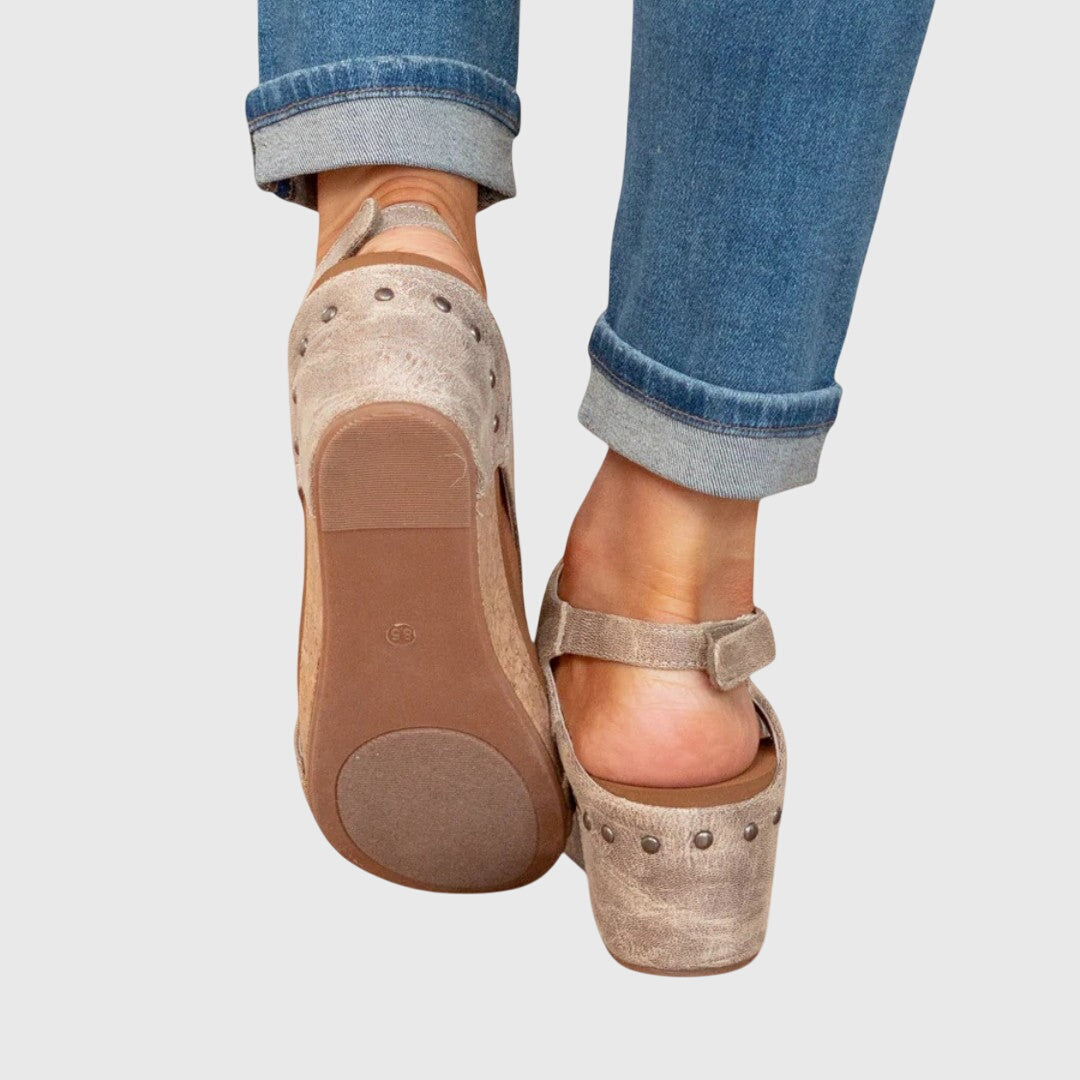 Damen Keilsandalen mit verstellbarer Spange
